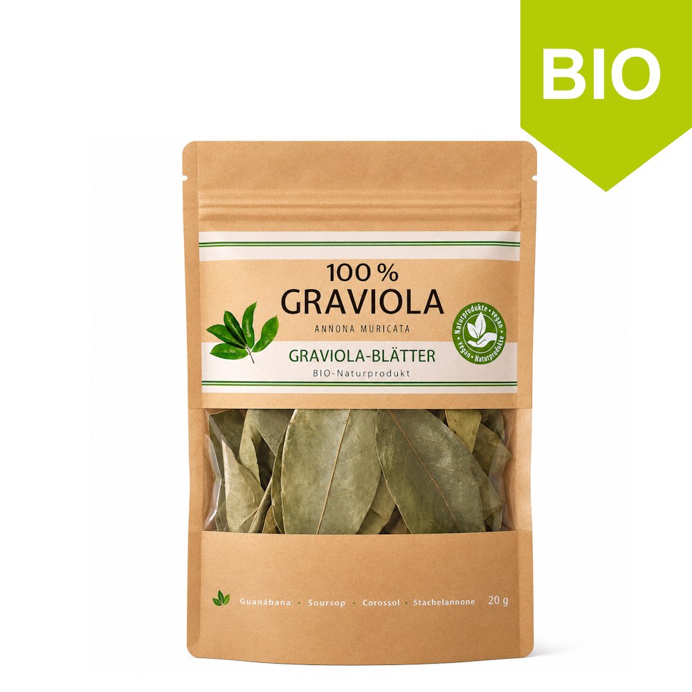 100% BIO FEUILLES DE COROSSOL. Collection sauvage.
