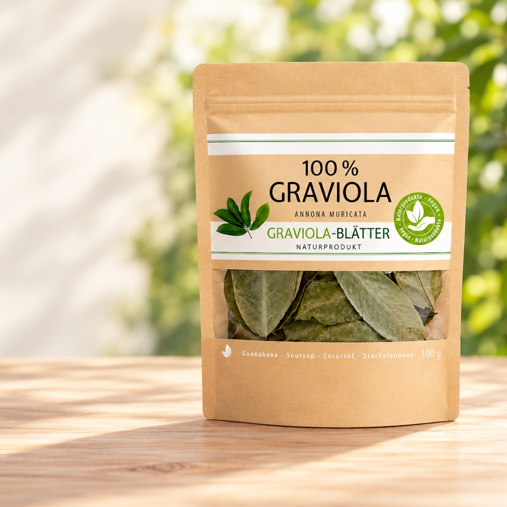 3 x 100 g SOURSOP-LEAVES - Wild harvest / Vegan - Image 2