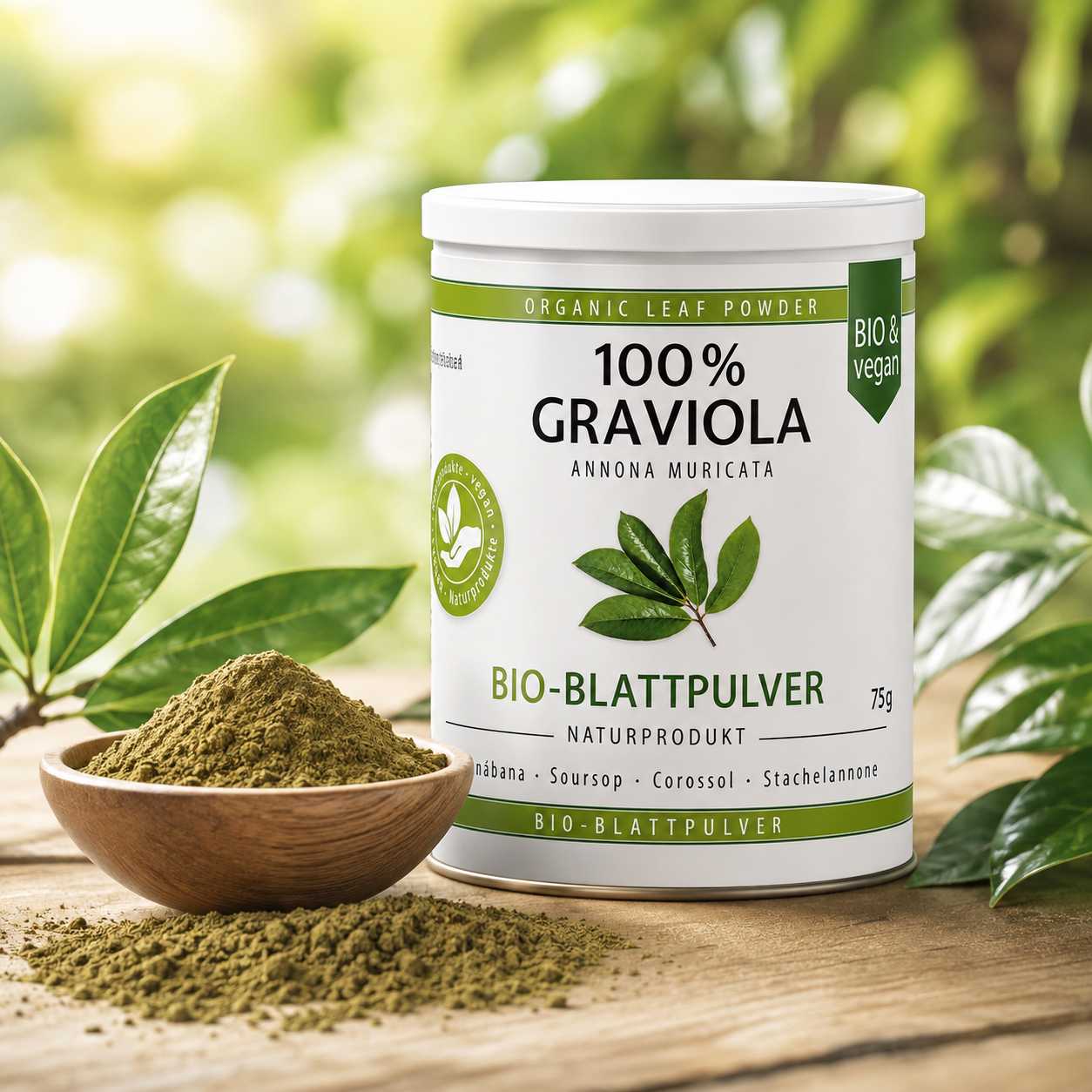 3 x 100% ORGANIC-SOURSOP-LEAF-POWDER - Image 2